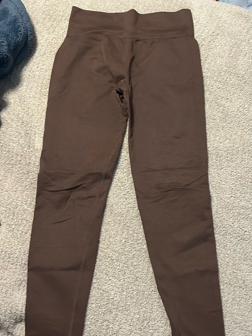 High-Rise Brown Yoga Leggings